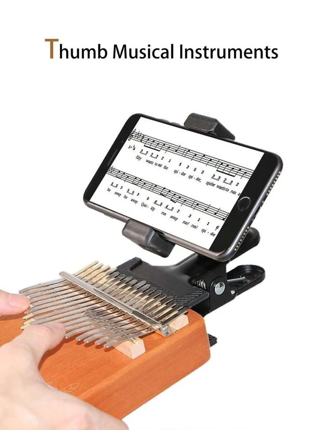 Alt view image 6 of 6 - Bks Electric Guitar Phone Stand Desktop Holder for Mobile Devices with Custom Pick Compatible with Guitars and Pianos