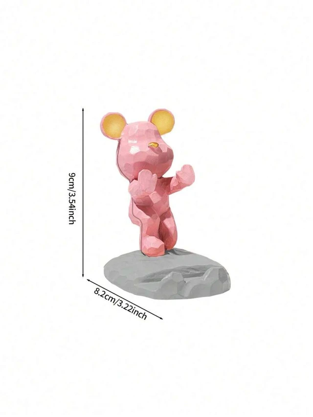 Alt view image 3 of 7 - Bks Cartoon Bear Shaped Phone Stand for Mobile Phones and Tablets, Desktop Mount Holder for Office Bedroom Study Gifts