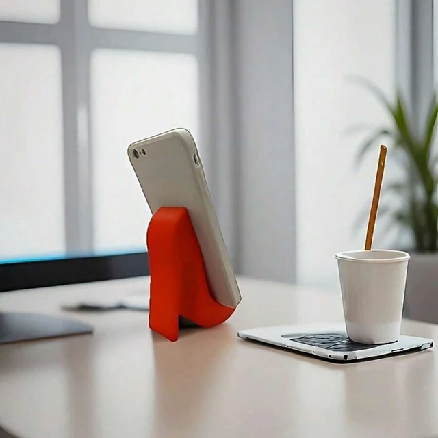 Alt view image 4 of 7 - Bks 3D Printed Red High Heel Phone Stand For Desk, Creative Desktop Holder, Funny Unique Gift For Women And Girls