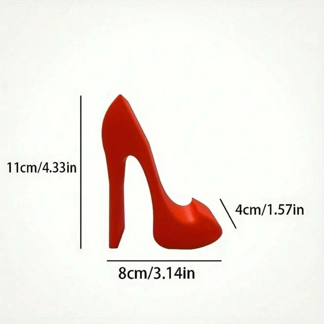 Alt view image 6 of 7 - Bks 3D Printed Red High Heel Phone Stand For Desk, Creative Desktop Holder, Funny Unique Gift For Women And Girls