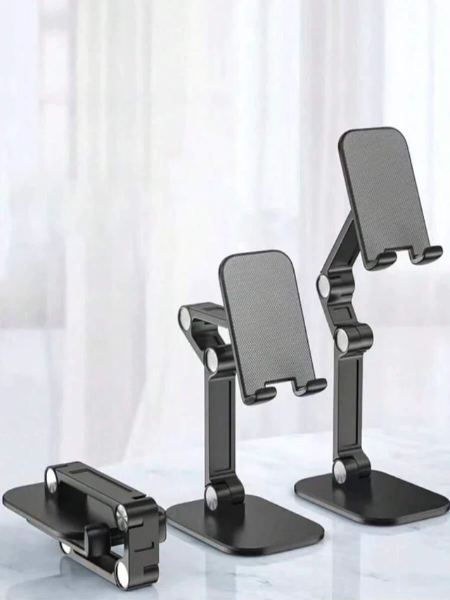 Main image of Bks Adjustable Desk Cellphone Stand Foldable Height Portable Live Streaming Bracket for Smartphone