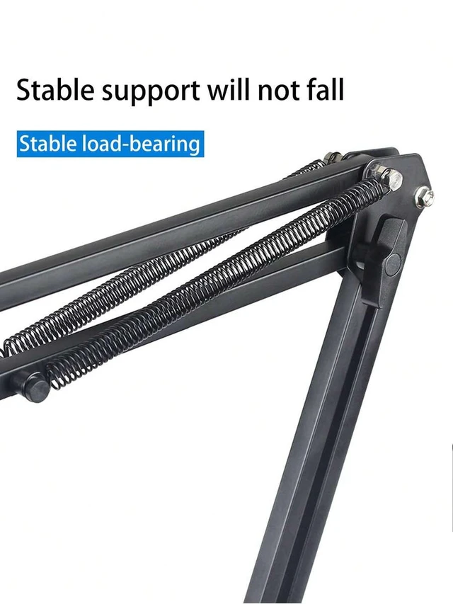 Alt view image 5 of 7 - Bks Adjustable Slouchy Arm Phone Holder Foldable Metal Clamp Mount For Smartphone Tablet Bedside Desk Stand Compatible With iPhone Android 360 Degree Rotating Strong Load-Bearing