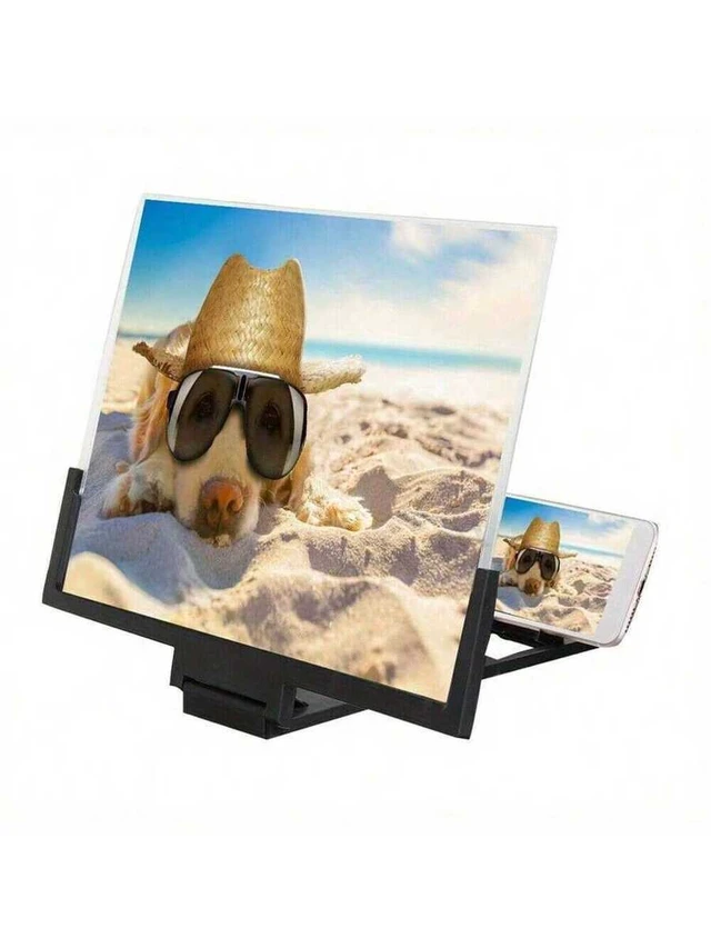 Alt view image 4 of 7 - Bks 2pcs 14 Inch HD Screen Magnifier For Cell Phone - Foldable Mobile Phone Stand With 3D Amplifier For Movies Videos Gaming Compatible With All Smartphones