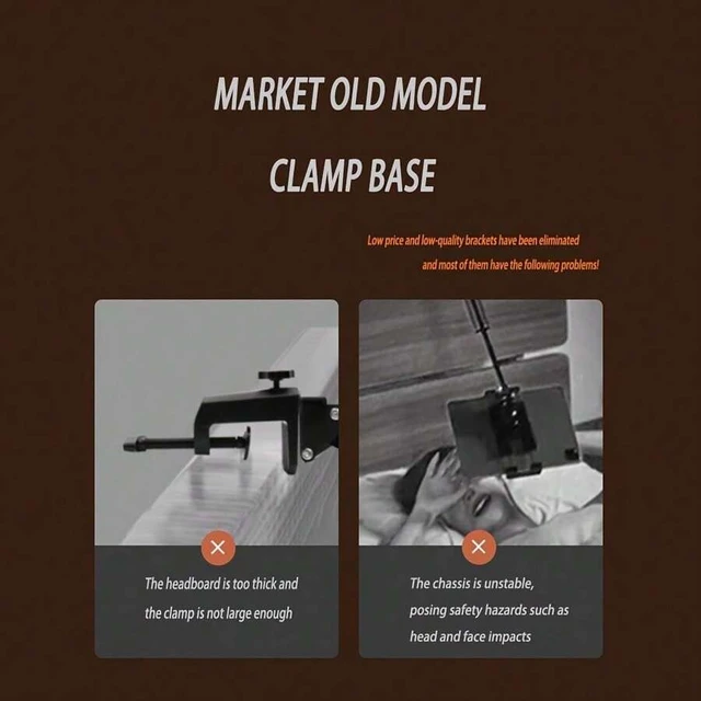 Alt view image 6 of 7 - Bks Adjustable Cantilever Phone Stand Robot Arm Mobile Phone Tablet Stand, Newly Upgraded Pro Model ABS + Carbon Steel, Supports 360 Rotation 180 Folding Easy-To-Mount Suitable For Most Mobile Phones