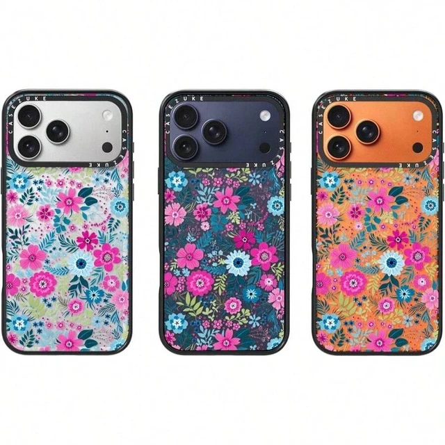 Alt view image 6 of 6 - Bks TPU Phone Case Cover for iPhone 17 Pro Max Floral Design Drop Protection Anti-Yellowing Wireless Charging