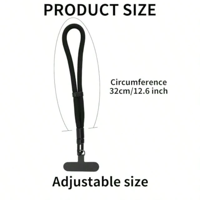 Alt view image 3 of 7 - Bks Adjustable Phone Wrist Strap With Tether Tab Anti-Loss Lanyard for Mobile Devices Polyester