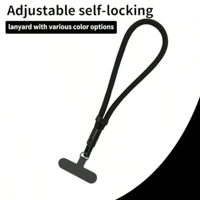 Alt view image 4 of 7 - Bks Adjustable Phone Wrist Strap With Tether Tab Anti-Loss Lanyard for Mobile Devices Polyester