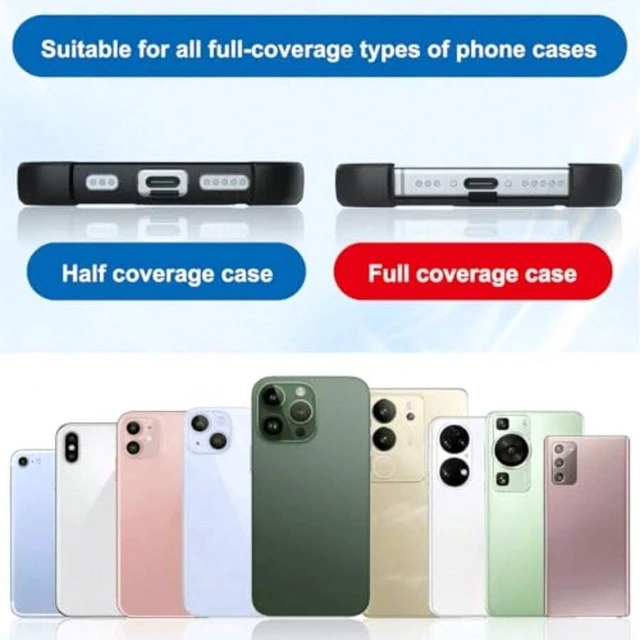 Alt view image 4 of 7 - Bks Metal Phone Lanyard Tab Detachable Spring Ring Tether Strap Patch Ultra-Thin Charging Compatible Hands-Free Holder for Travel Shopping