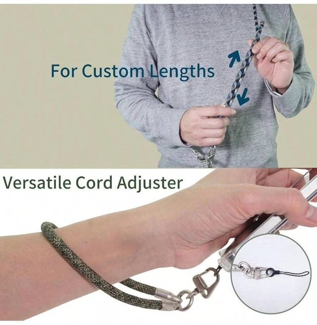 Alt view image 2 of 6 - Bks Adjustable Phone Lanyard Crossbody Cellphone Strap Around Neck Extension Rope Detachable Wrist Strap Camouflage Green
