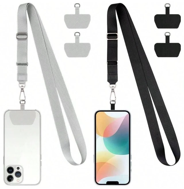 Main image of Bks Universal Phone Lanyard and Tether Tab Patches, Durable Strap Compatible with Most Phone Cases