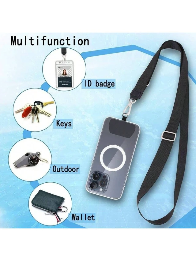Alt view image 5 of 6 - Bks Universal Phone Lanyard and Tether Tab Patches, Durable Strap Compatible with Most Phone Cases