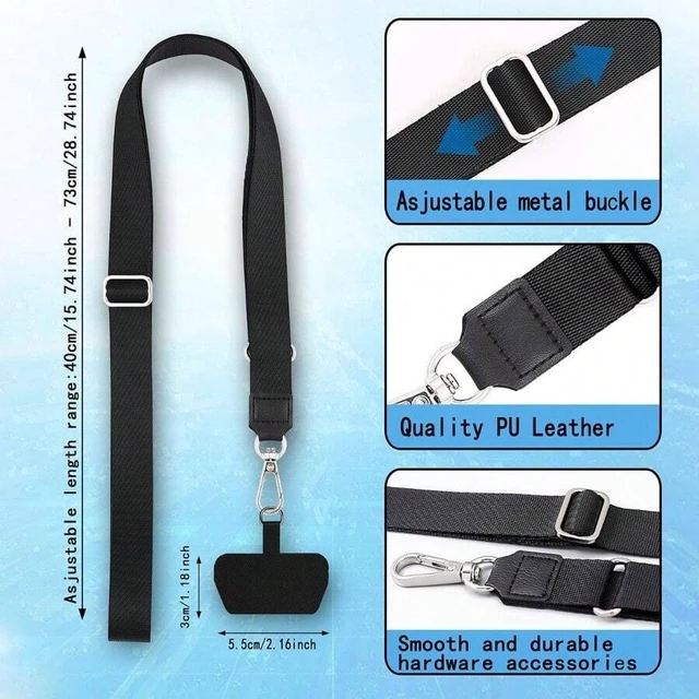 Alt view image 2 of 6 - Bks Universal Phone Lanyard and Tether Tab Patches, Durable Strap Compatible with Most Phone Cases