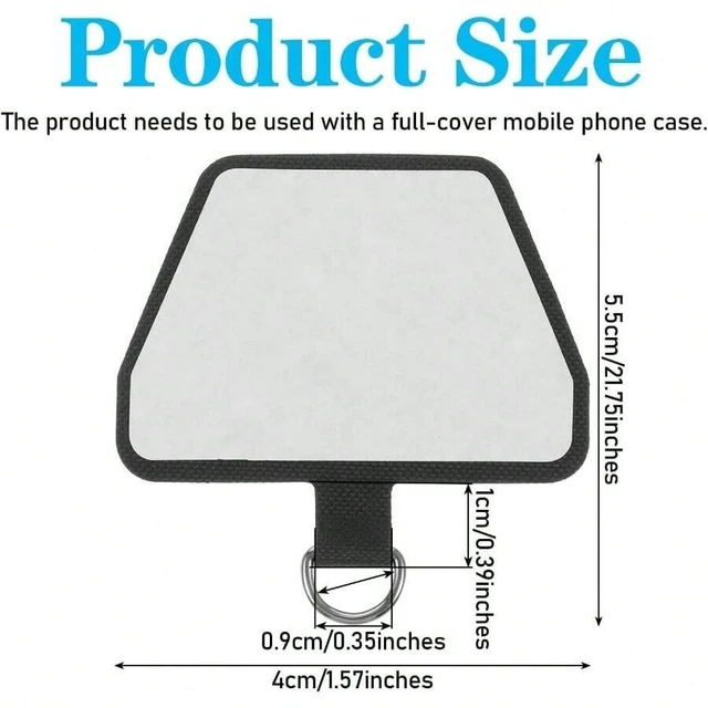 Alt view image 2 of 7 - Bks 4 Pcs Universal Phone Tether Lanyard Tabs with Adhesive Back Silicone Strap Compatible Most Cases for Men Women Festival Gift