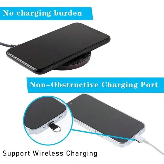 Alt view image 5 of 7 - Bks 4 Pcs Universal Phone Tether Lanyard Tabs with Adhesive Back Silicone Strap Compatible Most Cases for Men Women Festival Gift
