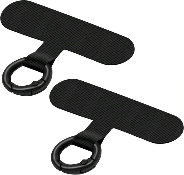 Main image of Bks 2 Pack Phone Tether Tab, Ultra-Thin Lanyard Patch Without Adhesive for Full Coverage Cases