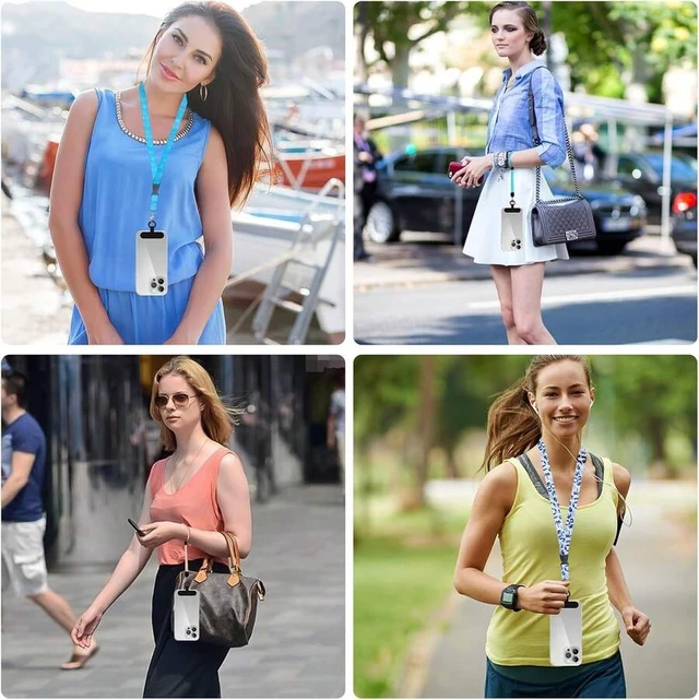 Alt view image 7 of 7 - Bks 2 Pack Phone Tether Tab, Ultra-Thin Lanyard Patch Without Adhesive for Full Coverage Cases