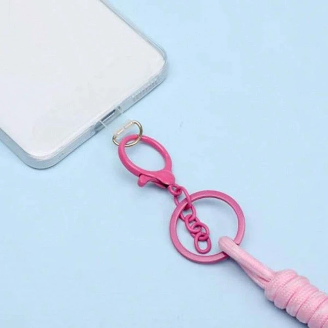 Alt view image 5 of 7 - Bks 12 Pack Universal Phone Lanyard Tabs Clear Strap Holder No Adhesive for Smartphone Case Charging Port Replacement Part