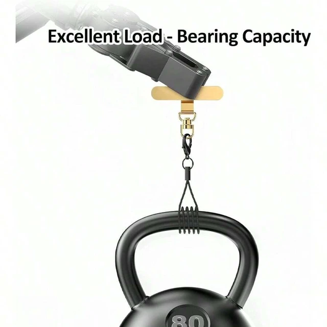 Alt view image 5 of 7 - Bks 360 Rotatable Metal Phone Tether Lanyard Tab for All Full Cases Spring Gift Birthday Alloy