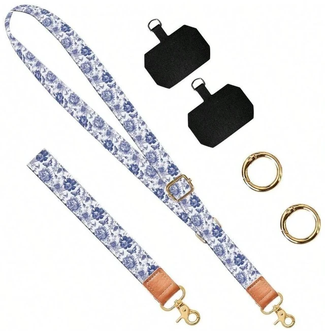 Main image of Bks Phone Lanyard Crossbody Wrist Strap Universal Adjustable Neck Strap For Phone Case Keys ID Badges Travel Essential