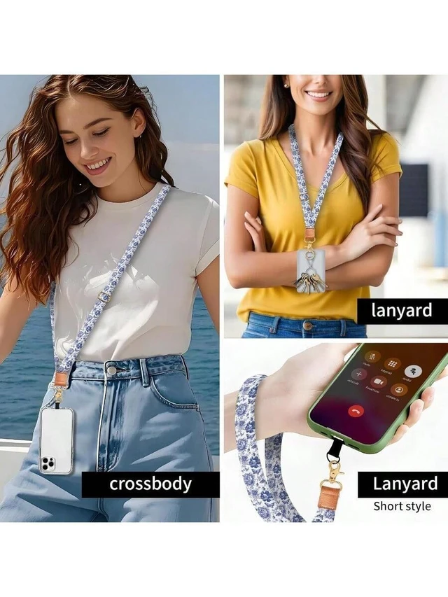 Alt view image 5 of 5 - Bks Phone Lanyard Crossbody Wrist Strap Universal Adjustable Neck Strap For Phone Case Keys ID Badges Travel Essential