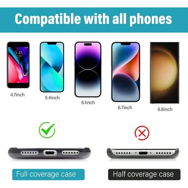 Alt view image 3 of 7 - Bks Phone Tether Tab, 6 Pack Ultra Durable Lanyard Wrist Strap for Full Phone Cases Black Tabs