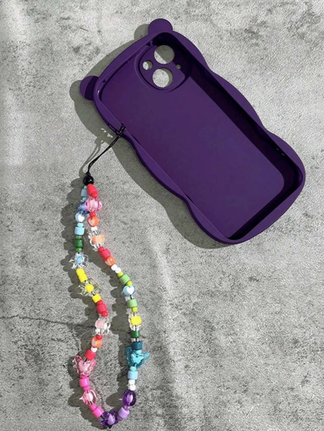 Alt view image 2 of 5 - Bks Retro Beaded Phone Charm, Embroidered Lanyard Unique Ins Style Handmade Cute Design Popular Accessory Essential Daily Use School Travel