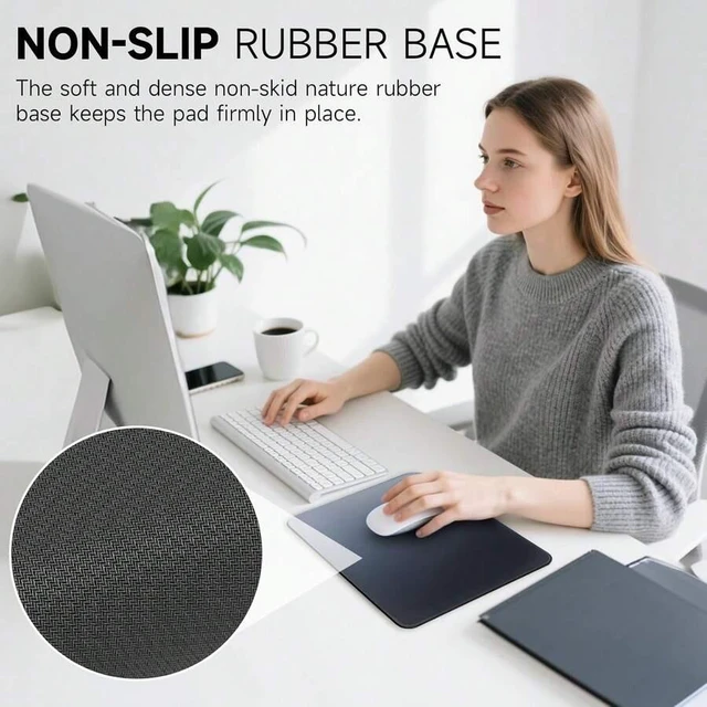 Alt view image 3 of 6 - Bks Premium Mouse Pad With Stitched Edges 10.2 X 8.3 Inch Smooth Washable Mat Non-Slip Base For Laptop Computer Office Home