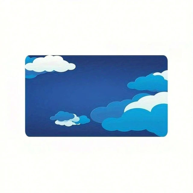 Alt view image 5 of 7 - Bks Large Cartoon Clouds Mouse Pad High Definition Gaming Desk Mat Non Slip Rubber Base 23.6x13.8in
