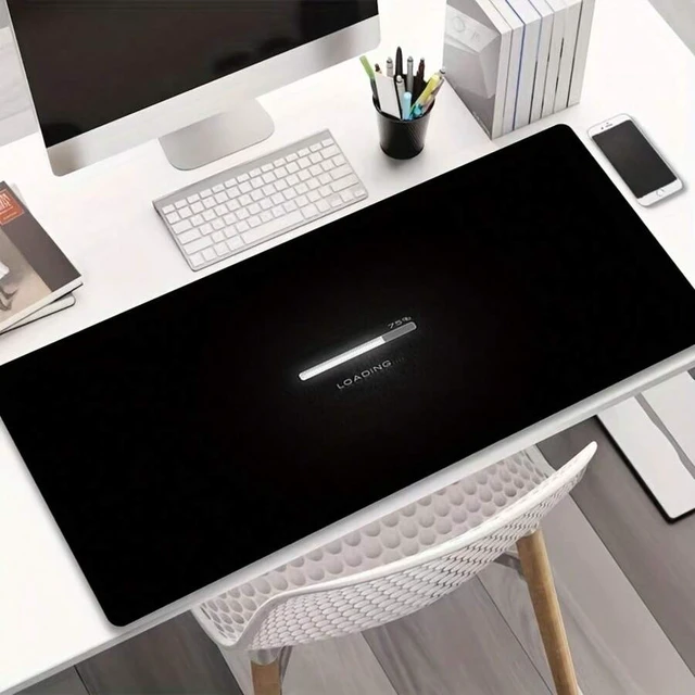 Alt view image 3 of 7 - Bks Large Gaming Mouse Pad Non-Slip Rubber Surface Heavy Duty Keyboard Mat Compatible With PC Laptop Dual Monitor Office Setup Black