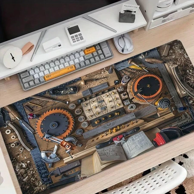 Alt view image 6 of 7 - Bks Large Gaming Mouse Pad Non-Slip Rubber Desktop E-Sports Office Keyboard Mat for Teens Tools
