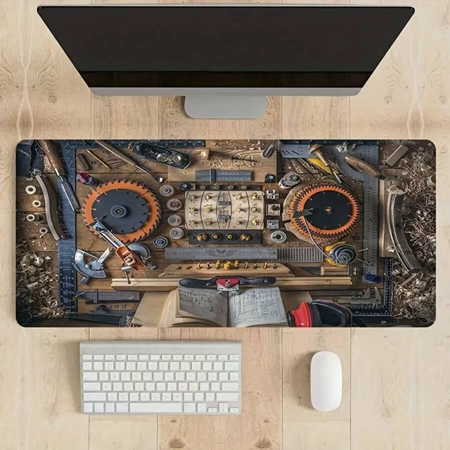 Alt view image 7 of 7 - Bks Large Gaming Mouse Pad Non-Slip Rubber Desktop E-Sports Office Keyboard Mat for Teens Tools