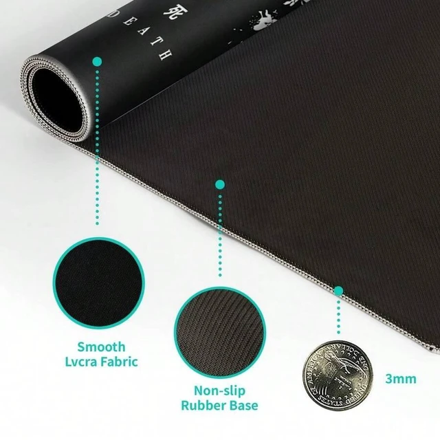 Alt view image 7 of 7 - Bks Japanese Cherry Blossom Gaming Mouse Pad Sakura Flower Design Non-Slip Rubber Base Stitched Edges Large Desk Mat for Office Home