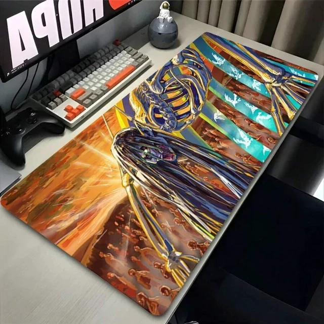Alt view image 6 of 7 - Bks 11.81x27.56in Anime Eren Yeager Mouse Pad Gaming Desk Mat Anti-Slip Waterproof Rubber Surface for Laptop PC