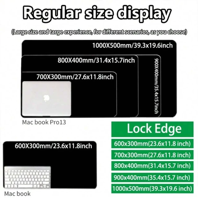 Alt view image 7 of 7 - Bks 11.81x27.56in Anime Eren Yeager Mouse Pad Gaming Desk Mat Anti-Slip Waterproof Rubber Surface for Laptop PC