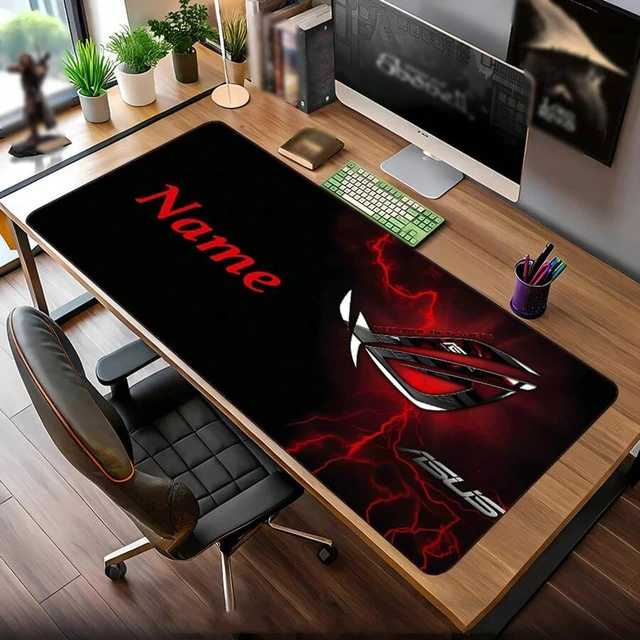 Alt view image 3 of 7 - Bks Themed Gaming Mouse Pad And Desk, Custom Name Text Support, Non-Slip Rubber Base, High-Res Print, Durable Surface For Mechanical Keyboards, Office And Home Use