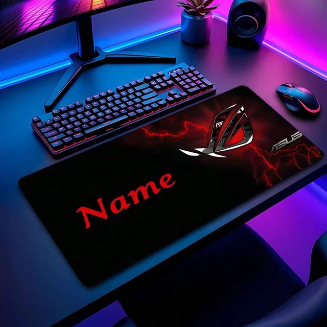Alt view image 7 of 7 - Bks Themed Gaming Mouse Pad And Desk, Custom Name Text Support, Non-Slip Rubber Base, High-Res Print, Durable Surface For Mechanical Keyboards, Office And Home Use