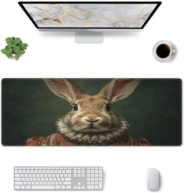 Alt view image 5 of 7 - Bks Large Extended Gaming Mouse Pad 31.5x11.8 Inch Waterproof Desk Mat With Natural Rubber Base For Keyboard And Laptop