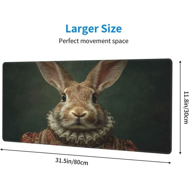 Alt view image 6 of 7 - Bks Large Extended Gaming Mouse Pad 31.5x11.8 Inch Waterproof Desk Mat With Natural Rubber Base For Keyboard And Laptop