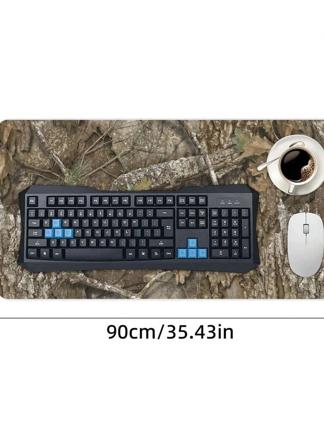 Alt view image 5 of 7 - Bks Large Mouse Pad Full Edge Locking Anti-Slip Rubber Bottom Texture for Office Gaming Desk Mat