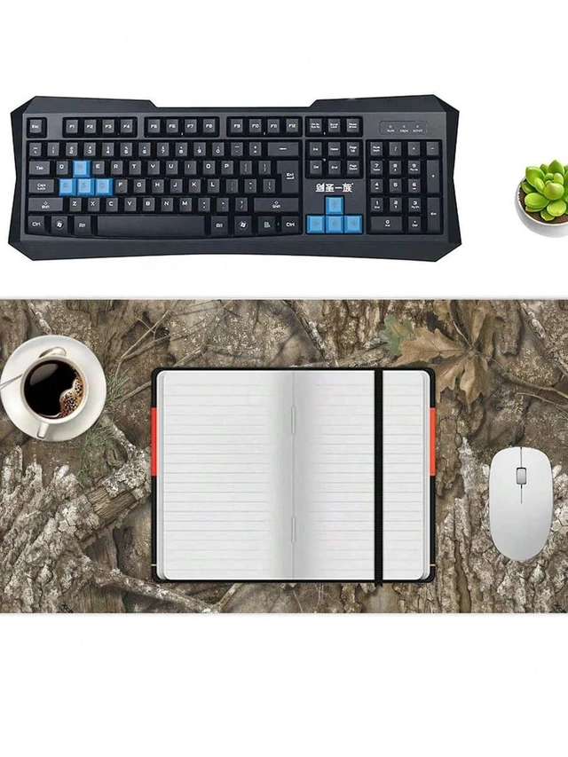 Alt view image 7 of 7 - Bks Large Mouse Pad Full Edge Locking Anti-Slip Rubber Bottom Texture for Office Gaming Desk Mat