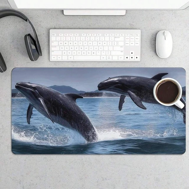 Alt view image 6 of 7 - Bks Large Waterproof Desk Pad Mouse Mat Non-Slip Rubber Office Computer Keyboard Protector for Work Home Decor 12 x 24 Inch