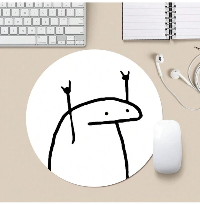Main image of Bks Mini Round Mouse Pad Non-Slip Rubber Base Small Travel Size For Laptop Office Home Study Gaming