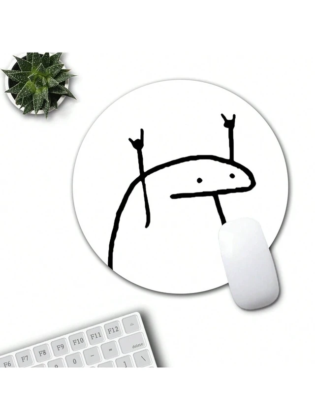 Alt view image 4 of 7 - Bks Mini Round Mouse Pad Non-Slip Rubber Base Small Travel Size For Laptop Office Home Study Gaming