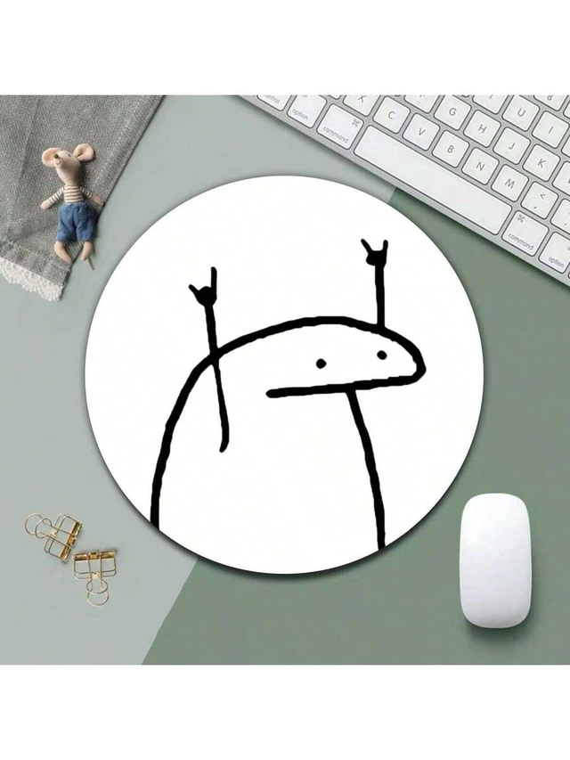 Alt view image 5 of 7 - Bks Mini Round Mouse Pad Non-Slip Rubber Base Small Travel Size For Laptop Office Home Study Gaming