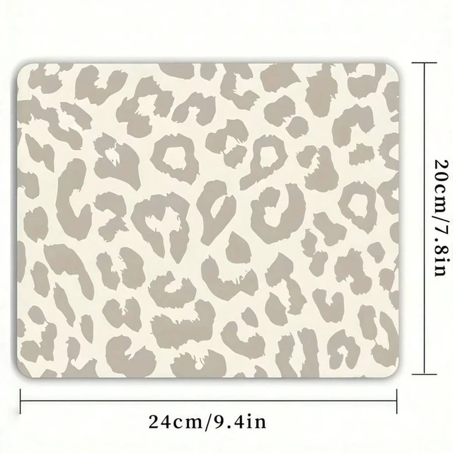 Alt view image 3 of 6 - Bks Ergonomic Mouse Pad Leopard Print Design 25x23cm Non-Slip Surface for Office Home Desk Computer Accessories