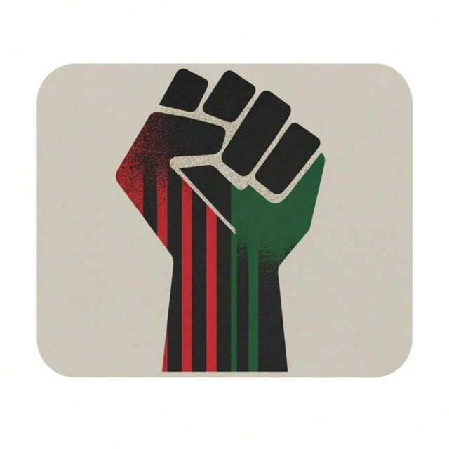 Alt view image 4 of 7 - Bks 9.84*11.81in Minimalist Mouse Pad Black Polyester Fabric Desk Mat with Rubber Base for Office Gaming