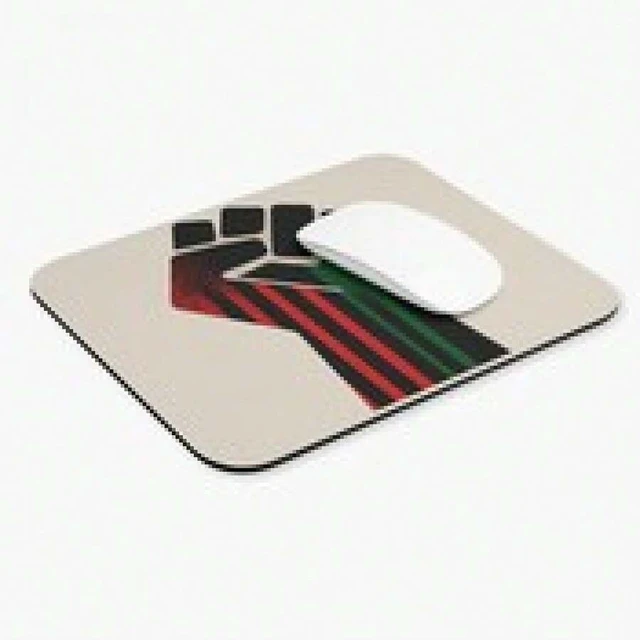 Alt view image 6 of 7 - Bks 9.84*11.81in Minimalist Mouse Pad Black Polyester Fabric Desk Mat with Rubber Base for Office Gaming