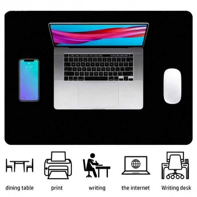 Alt view image 6 of 7 - Bks Sports Gaming Mouse Pad Pink Cherry Blossom Design Non-Slip Rubber Base 23.6x13.8in Full-Width Printing