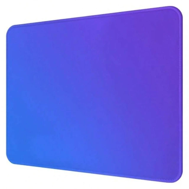 Main image of Bks Blue Purple Gradient Mouse Pad with Stitched Edges 10.2 x 8.3 Inch Smooth Washable Mat Non-Slip Base for Laptop Computer Office