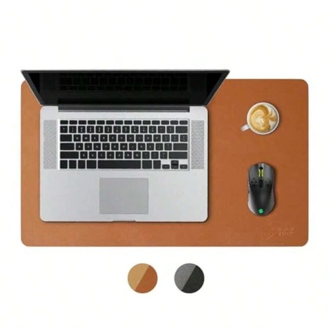Main image of Bks Non-Slip Desk Mat Gaming Mouse Pad 23.6 X 13.7 Waterproof PU Leather Easy Clean Office Home Desktop Protector